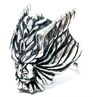 Devil May Cry 5 x haraKIRI Devil Dante Silver Ring (Japan Size 18)_