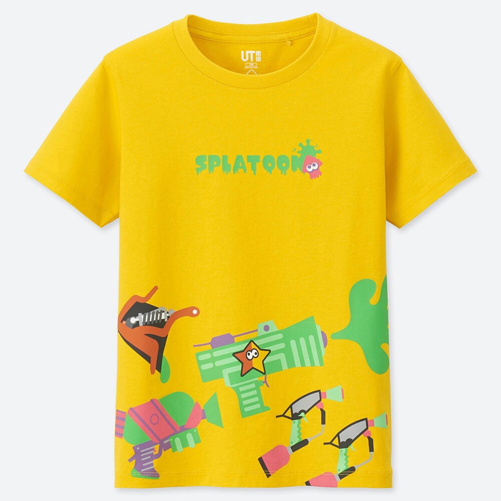 UT Splatoon - Weapons Kids T-shirt Yellow (120cm Size)