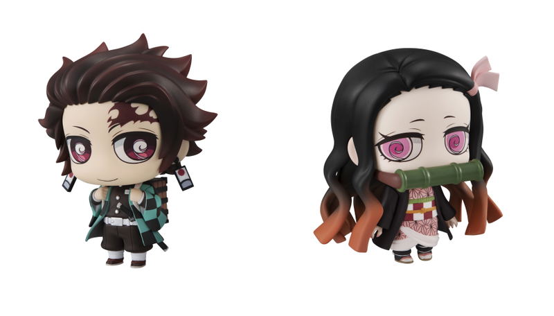 Chimi Mega Buddy Series No. 006 Demon Slayer Kimetsu no Yaiba: Tanjirou Kamado & Nezuko Nakayoshi Kyoudai Set (Re-run) image 1