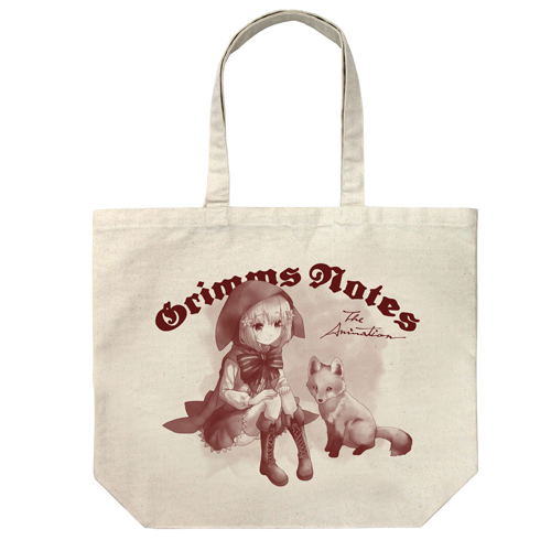 Grimms Notes The Animation - Little Red Riding Hood Large Tote Bag Natural image 1