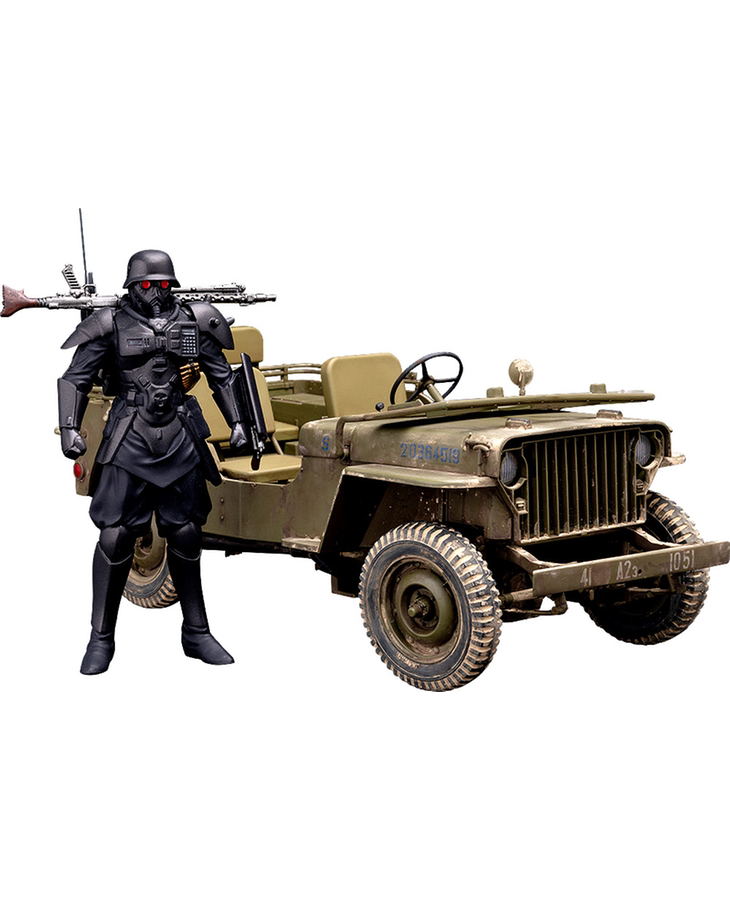PLAMAX MF-35 The Red Spectacles 1/20 Scale Model Kit: Minimum Factory Protect Gear with Special Investigations Unit Patrol Vehicle image 1