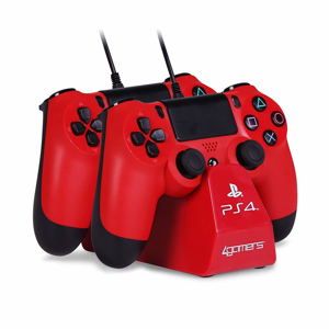 Twin Play N Charge for Playstation 4 (Red)_