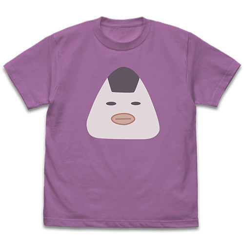 Wataten! An Angel Flew Down to Me - Nigiro Face T-shirt Lavender (L Size) image 1