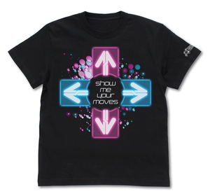 Dance Dance Revolution T-shirt Black (S Size)_