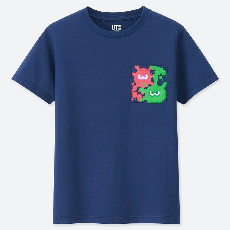 UT Splatoon 2 Kids T-shirt Navy (150cm Size) image 1