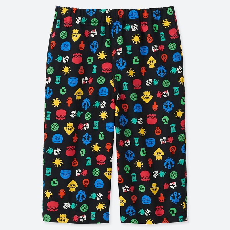 UT Splatoon - Icons Kids Easy Shorts Black (130cm Size) image 1