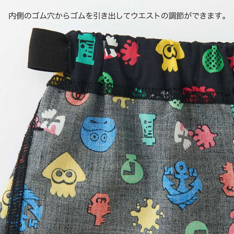 UT Splatoon - Icons Kids Easy Shorts Black (130cm Size) image 4