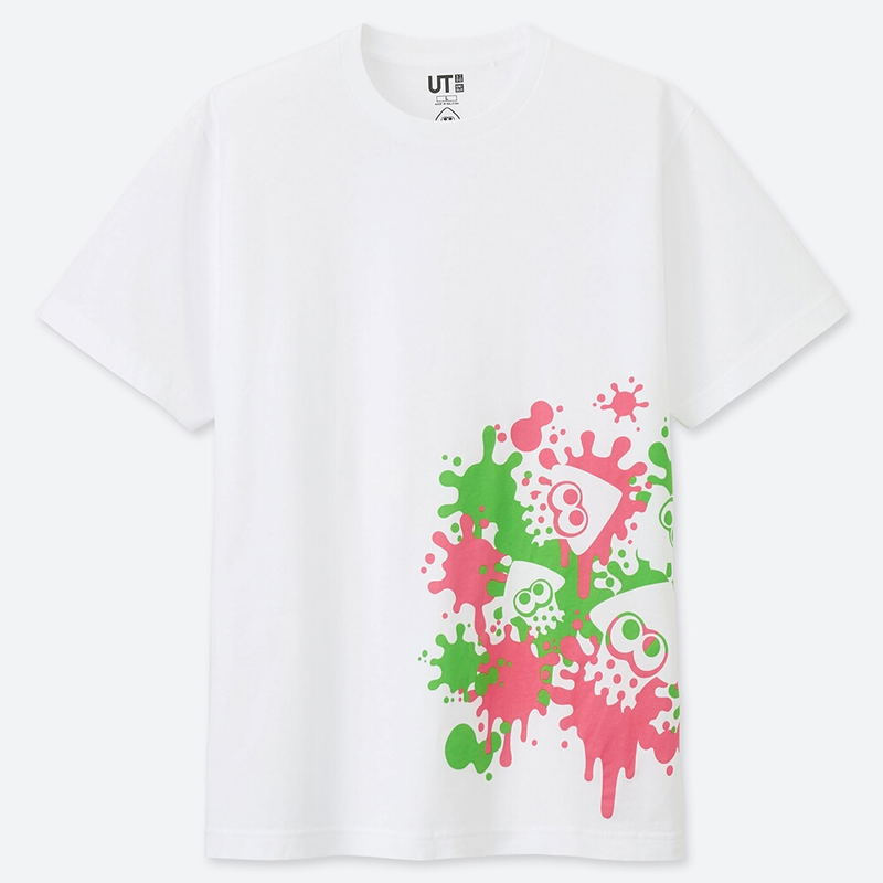 UT Splatoon - Squids Men's T-shirt White (XL Size) image 1