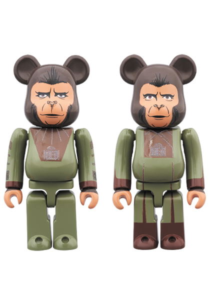 Be@rbrick Planet of the Apes: Cornelius & Zira 2 Pack image 1