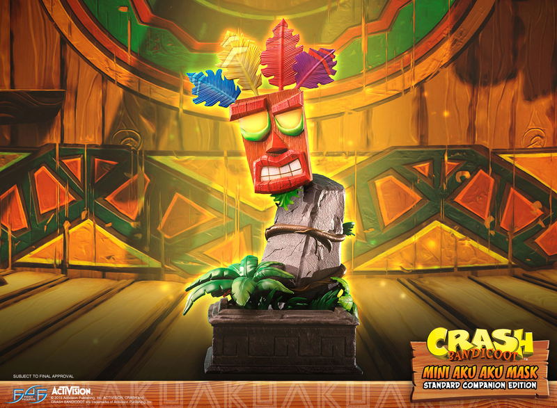 Crash Bandicoot Statue: Mini Aku Aku Mask Standard Companion Edition image 3