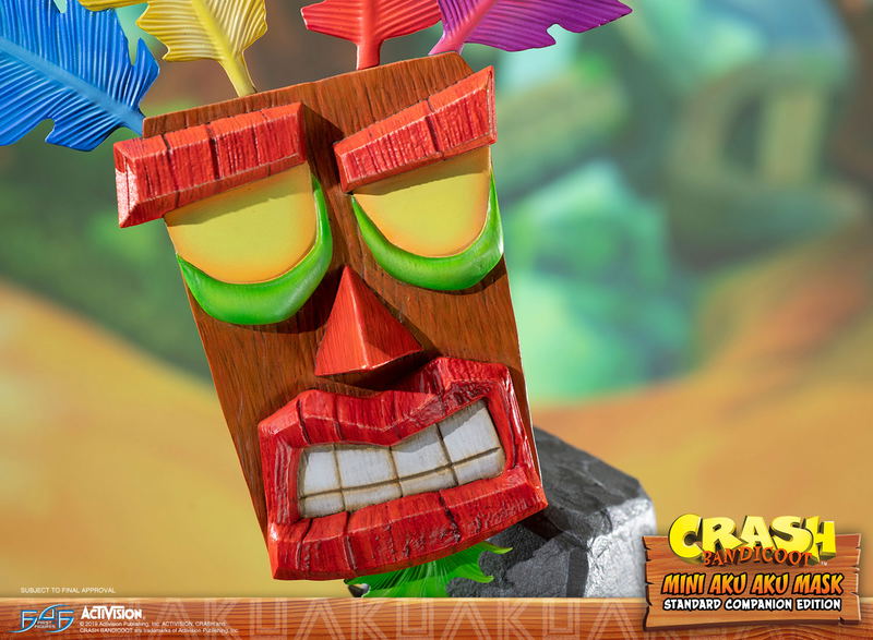 Crash Bandicoot Statue: Mini Aku Aku Mask Standard Companion Edition image 6