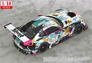 Hatsune Miku GT Project 1/18 Scale Miniature Car: Good Smile Hatsune Miku AMG 2018 Final Race Ver.