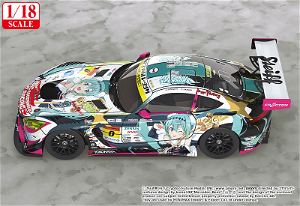 Hatsune Miku GT Project 1/18 Scale Miniature Car: Good Smile Hatsune Miku AMG 2018 Final Race Ver.