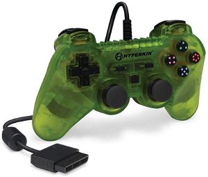 Hyperkin Brave Warrior Premium Controller for PlayStation 2 (Clear Yellow)