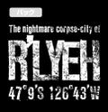 Miskatonic University Store - R'lyeh T-shirt Black (L Size) thumbnail 4