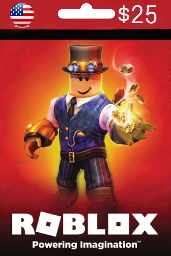 Roblox 25 USD, Digital Card, Delivery by Email & SMSLC-ROB25USD