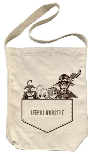 Isekai Quartet Shoulder Tote Bag Natural