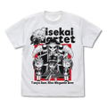 Isekai Quartet - Tanya, Ram, Ainz, Megumin, Rem T-shirt White (XL Size) thumbnail 1