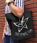 Miskatonic University Store - The Elder Sign Large Tote Bag Black thumbnail 2