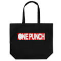 One Punch Man - One Punch Logo Large Tote Bag Black thumbnail 1