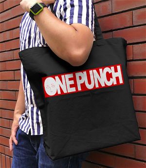 One Punch Man - One Punch Logo Large Tote Bag Black