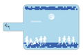 Persona 3 01 Character Silhouette Light Blue Book Type Multi Case thumbnail 1