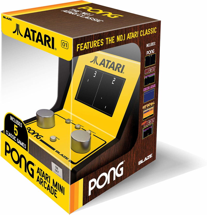 Atari Pong Mini Arcade (5 in 1 Retro Games) image 1