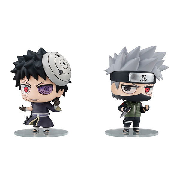 Chimi Mega Buddy Series No. 007 Naruto Shippuden: Kakashi Hatake & Obito Uchiha Ninkai Taisen Set image 1
