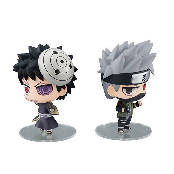 Chimi Mega Buddy Series No. 007 Naruto Shippuden: Kakashi Hatake & Obito Uchiha Ninkai Taisen Set image 4