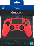 Nacon Wired Compact Controller for PlayStation 4 (Red) thumbnail 1