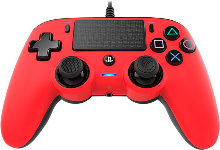 Nacon Wired Compact Controller for PlayStation 4 (Red) image 2