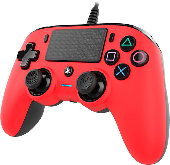 Nacon Wired Compact Controller for PlayStation 4 (Red) image 3