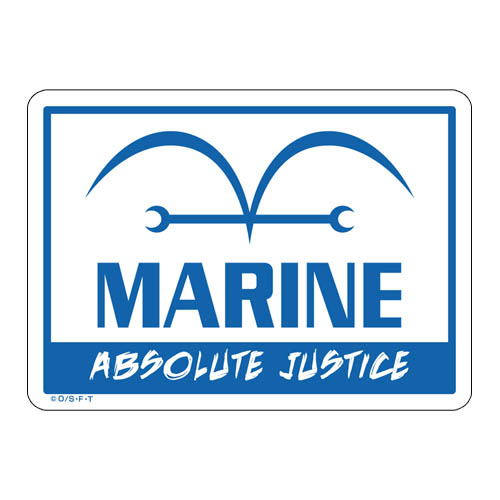 One Piece - Marines Waterproof Sticker image 1