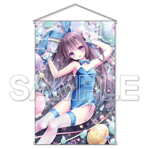 Twinkle Original Illustration Unohanazuki ni Odoru -Bunny Bunny Bunny- Wall Scroll image 1