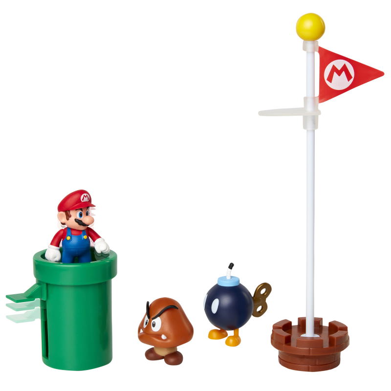 World of Nintendo 2.5" Acorn Plains Diorama Set image 2