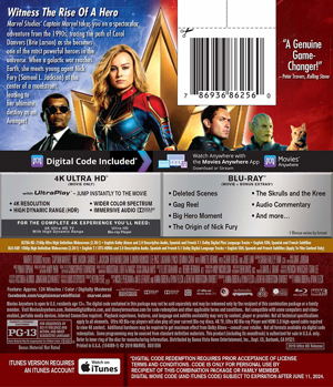 Captain Marvel [4K Ultra HD Blu-ray]