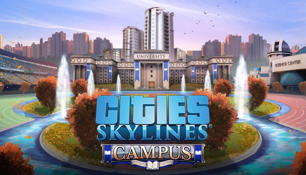Cities: Skylines - Campus (DLC) <span class="ext" style="background-color: #B0000F; color: #FFFFFF;">DLC</span> <span class="ext" style="background-color: #2a475e; color: #FFFFFF;">STEAM</span> <span class="ext ext_digital">digital</span> image 1