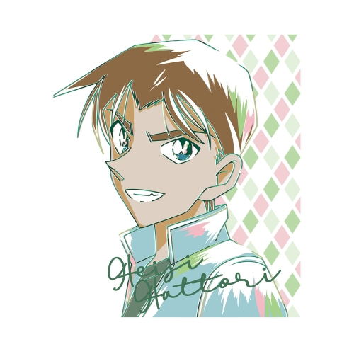 Detective Conan Ani-Art Men's T-shirt: Heiji Hattori Vol.2 (XL Size) image 2