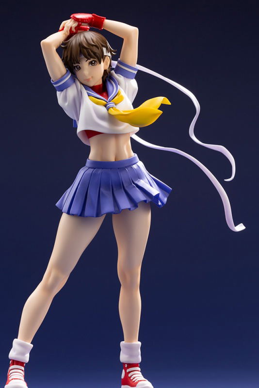 Street Fighter Bishoujo 1/7 Scale Pre-Painted PVC Figure: Sakura -Round 2- image 12