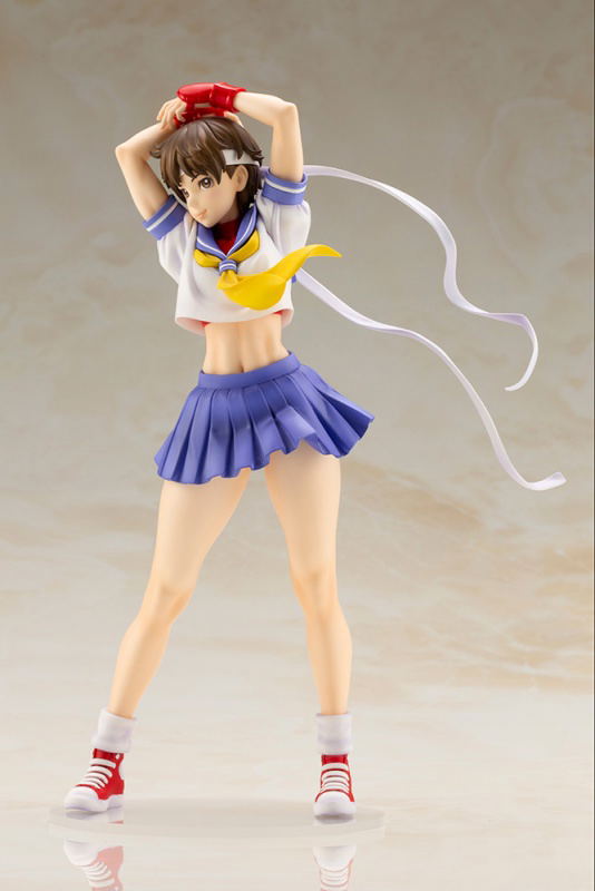 Street Fighter Bishoujo 1/7 Scale Pre-Painted PVC Figure: Sakura -Round 2- image 6