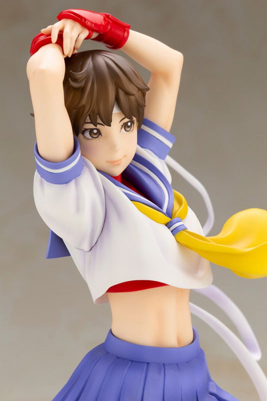 Street Fighter Bishoujo 1/7 Scale Pre-Painted PVC Figure: Sakura -Round 2- image 8