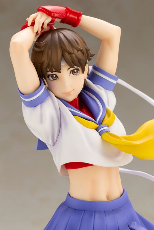 Street Fighter Bishoujo 1/7 Scale Pre-Painted PVC Figure: Sakura -Round 2- image 9