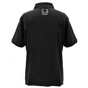 Keroro Gunso Embroidery Polo Shirt Black (L Size)