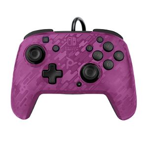 PDP Faceoff Deluxe+ Audio Wired Controller for Nintendo Switch (Purple Camo)