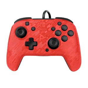 PDP Faceoff Deluxe+ Audio Wired Controller for Nintendo Switch (Red Camo)