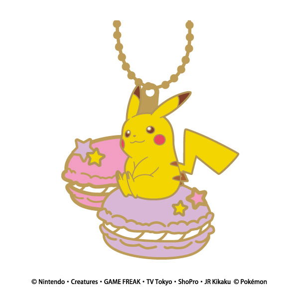 Pokemon Stained Glass Ball Chain Pikachu & Sweets (Set of 8 pieces) image 5