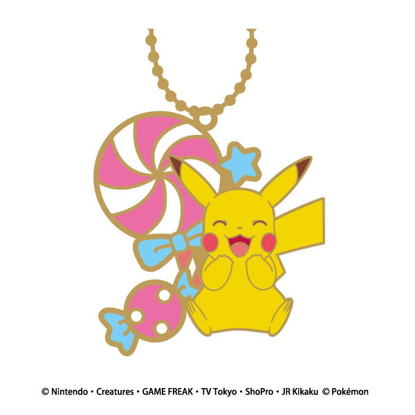 Pokemon Stained Glass Ball Chain Pikachu & Sweets (Set of 8 pieces) image 7