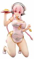 Super Sonico Emon Restaurant Series 1/7 Scale Pre-Painted Figure: Super Sonico China Dress Ver. thumbnail 1