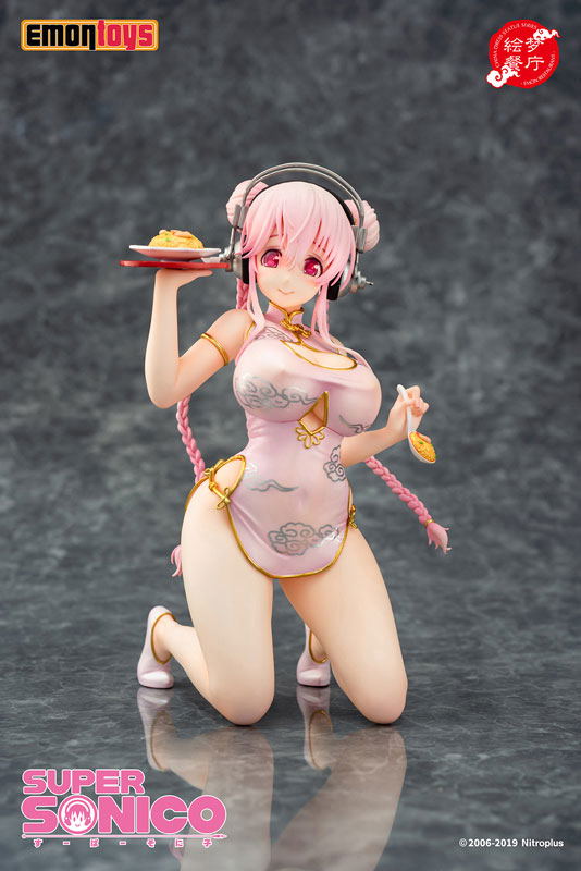 Super Sonico Emon Restaurant Series 1/7 Scale Pre-Painted Figure: Super Sonico China Dress Ver. image 2