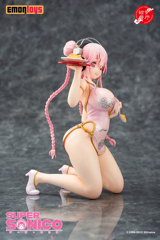 Super Sonico Emon Restaurant Series 1/7 Scale Pre-Painted Figure: Super Sonico China Dress Ver. image 3